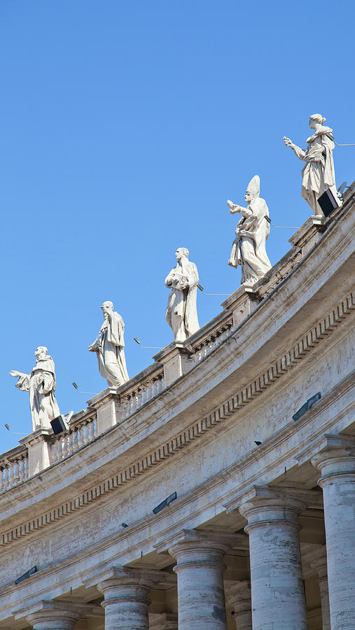 Vatican Statues in Rome, Italy #1 Photograph by Paolo Modena