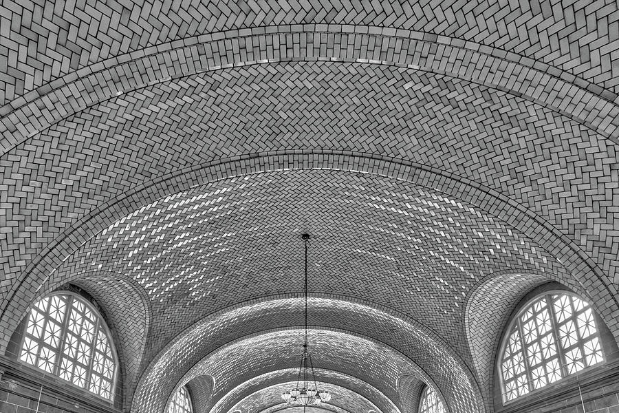 Vaulted Tile Ceiling Ellis Island NYC #1 Photograph by Susan Candelario