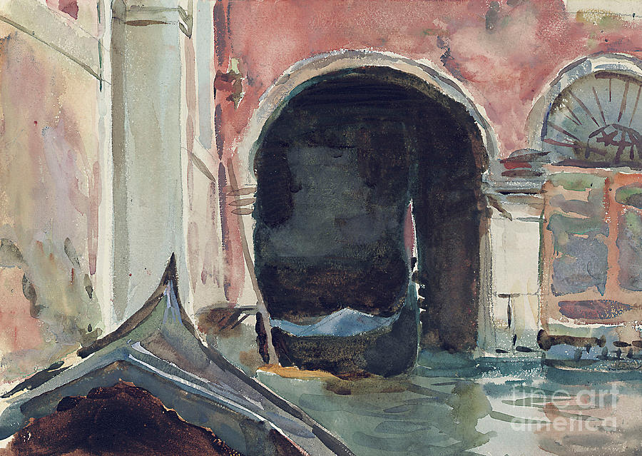 Venetian Canal Painting by John Singer Sargent