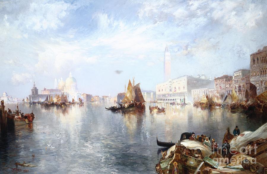 Venetian Grand Canal Painting by Thomas Moran