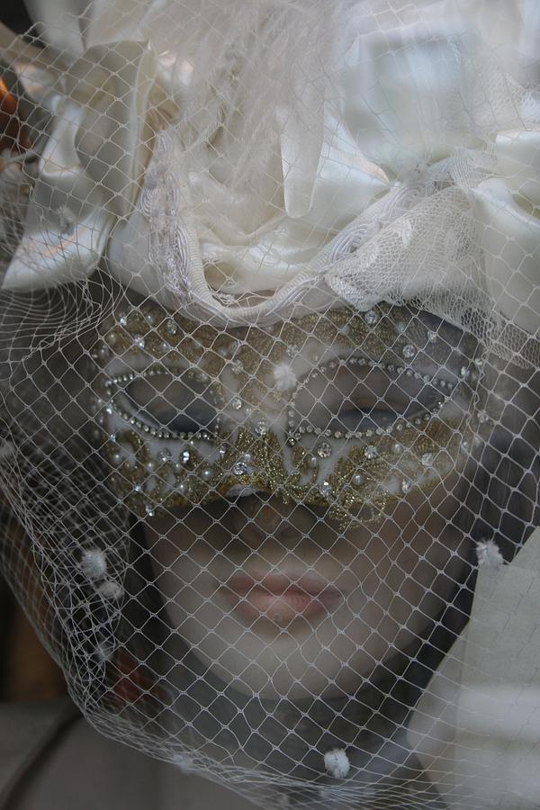 Portrait Photograph - Venetian Mask #4 by Valia Bradshaw