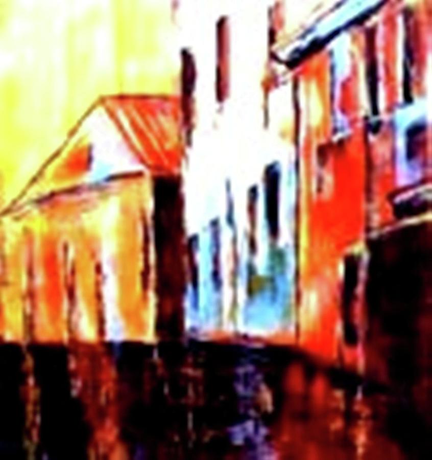 Venice Canal Cruise 1 #1 Painting by Miki Sion