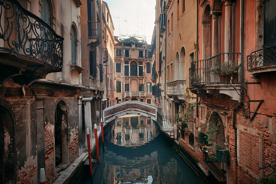 Venice canal #1 Photograph by Songquan Deng