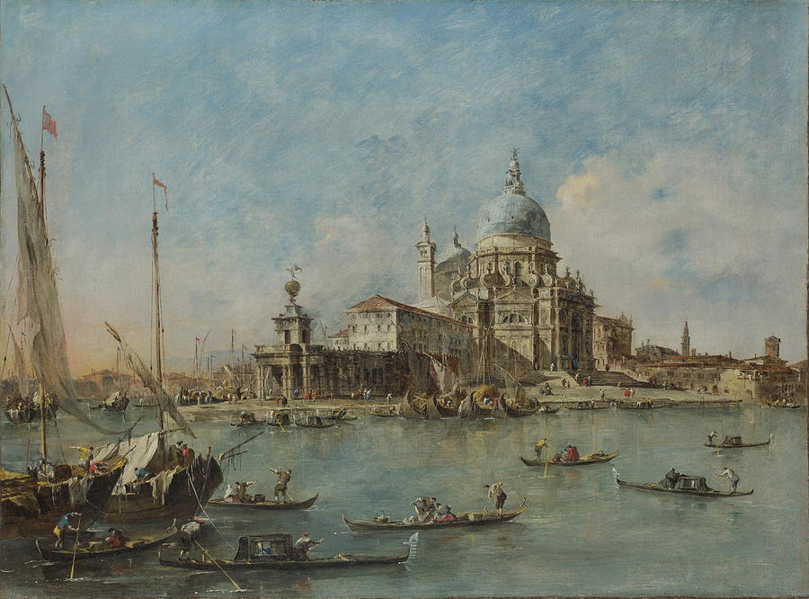 Francesco Guardi Painting - Venice   The Punta Della Dogana   #1 by Francesco Guardi