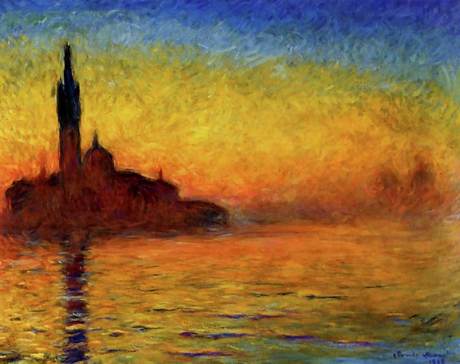Venice Twilight #1 Painting by Claude Monet