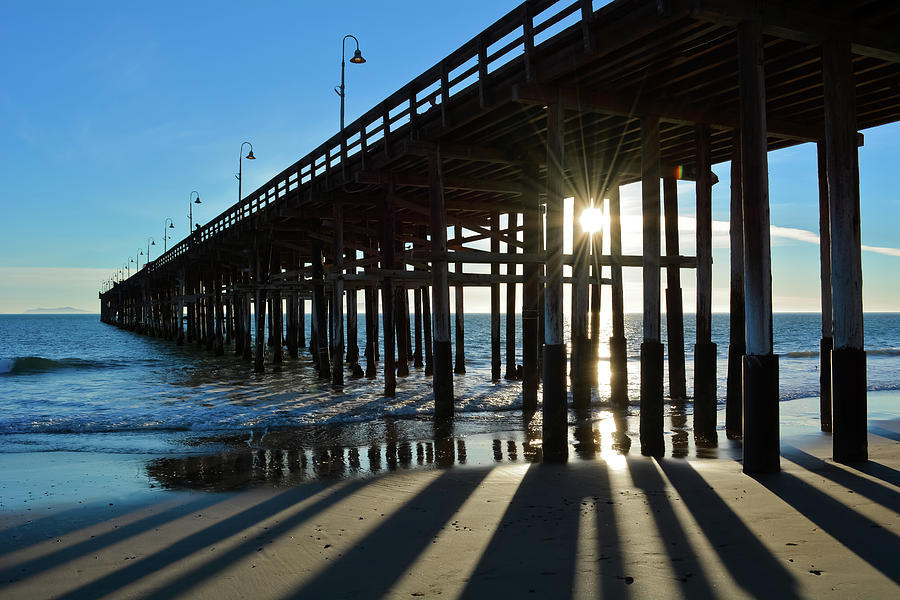 Ventura Pier Shadows #1 Photograph by Kyle Hanson
