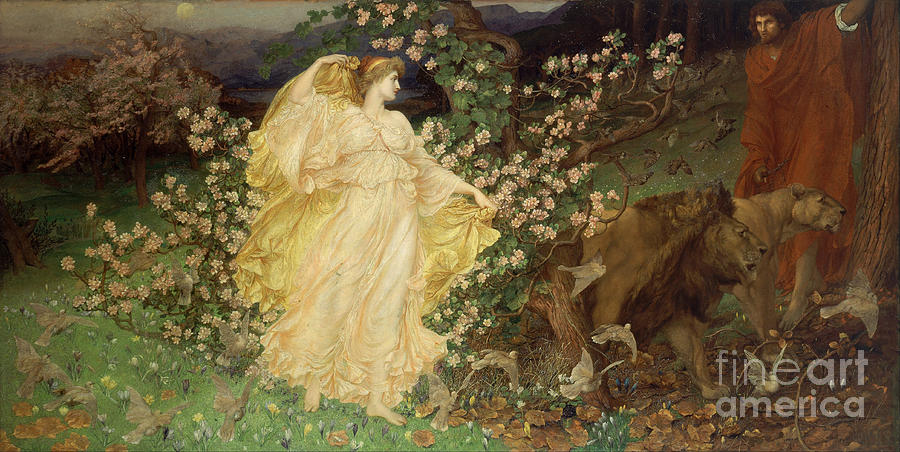 William Blake Richmond Painting - Venus and Anchises #1 by Celestial Images