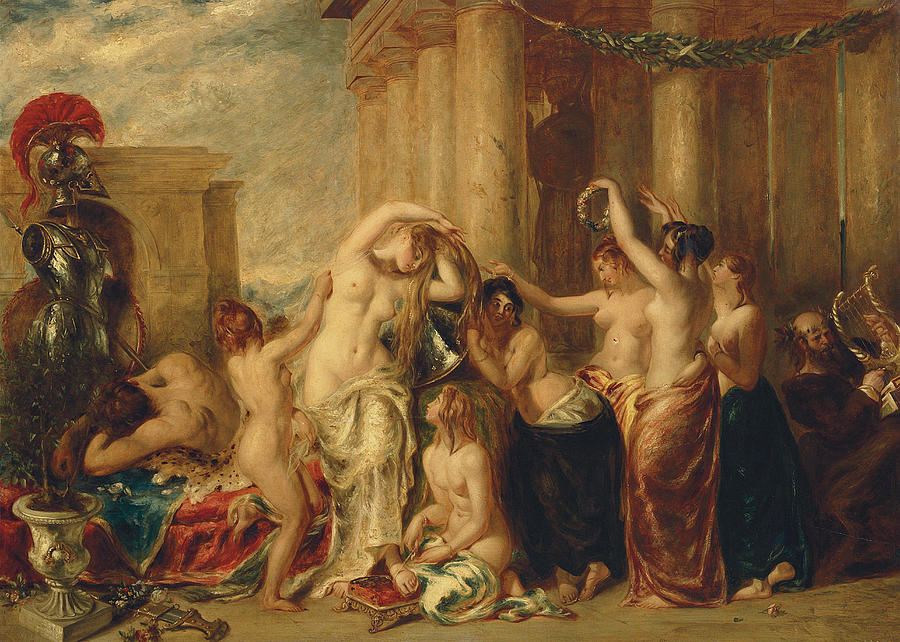 Venus and her Satellites Painting by William Etty