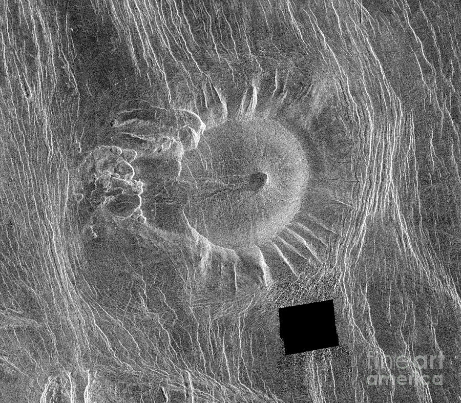 Venus, Eistla Regio, Volcanic Edifice #1 Photograph by Science Source