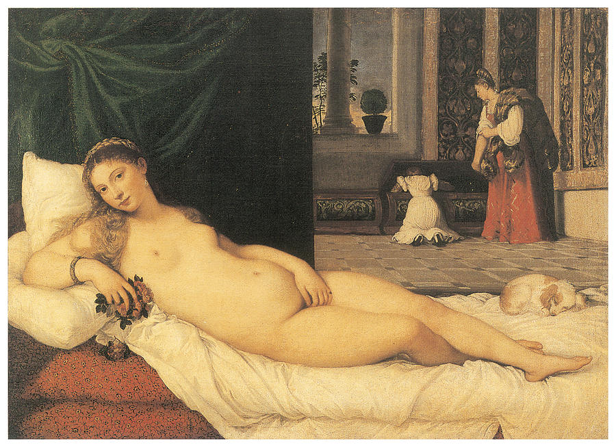Titian Painting - Venus of Urbino #1 by Titian