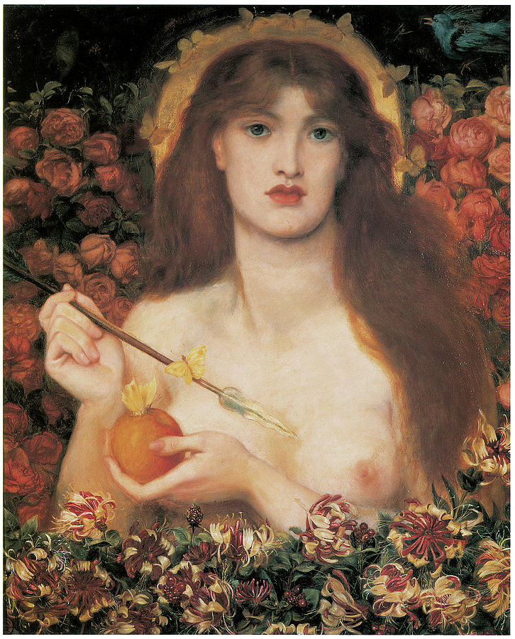 Dante Gabriel Rossetti Painting - Venus Verticordia by Dante Gabriel Rossetti Dante Gabriel Rossetti Painting - Venus Verticordia by Dante Gabriel Rossetti