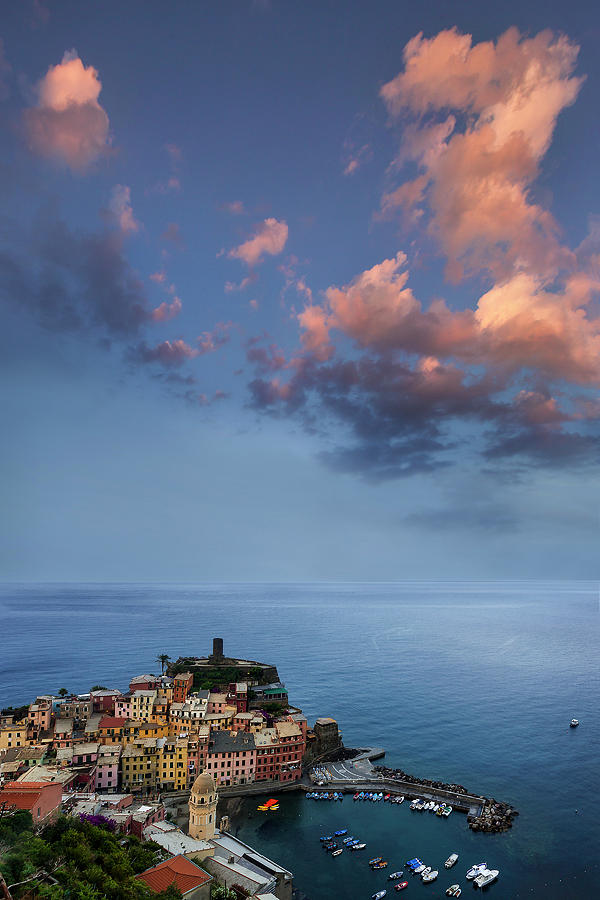 Nature Photograph - Vernazza from Above by Andrew Soundarajan