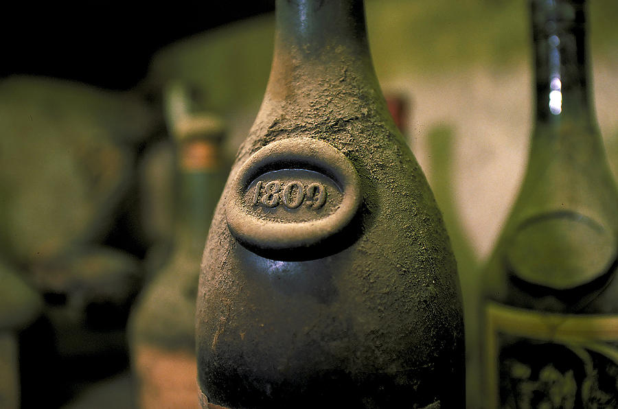 Old Photograph - Very Old French Wine #1 by Carl Purcell