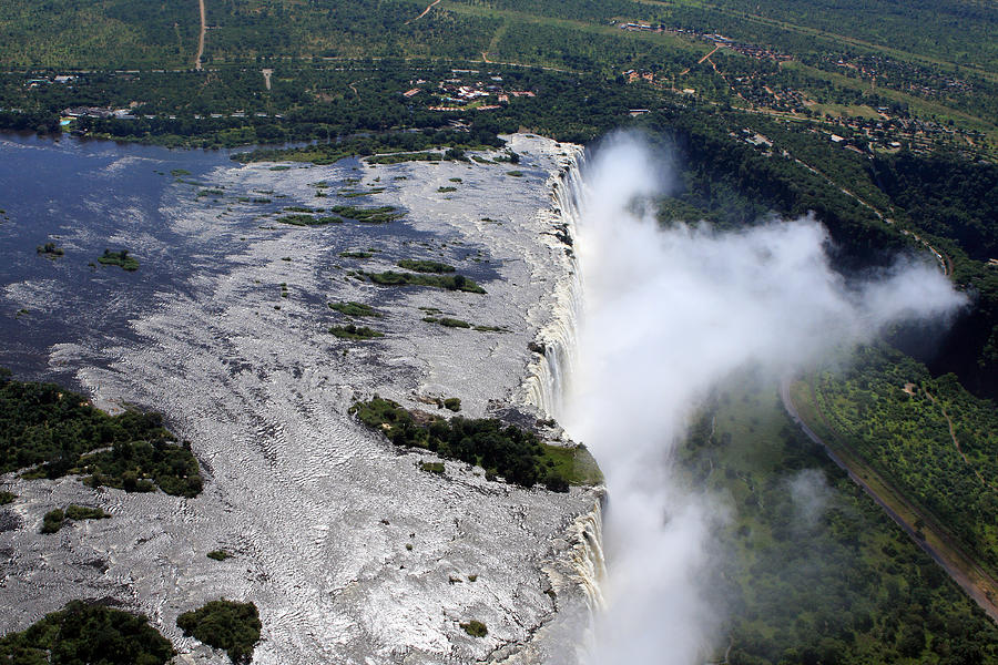 Aerial View Of Victoria Falls Photograph