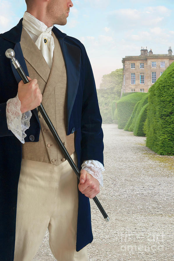 Victorian Gentleman In The Grounds Of A Country House #1 Photograph by Lee Avison