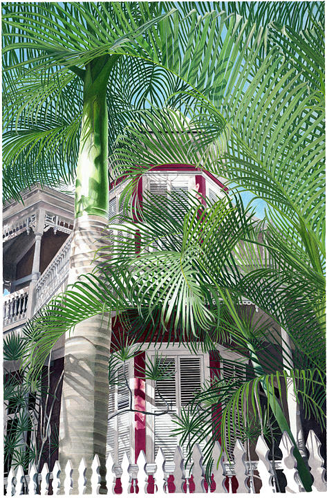 Victorian Palms #2 Painting by John Canning