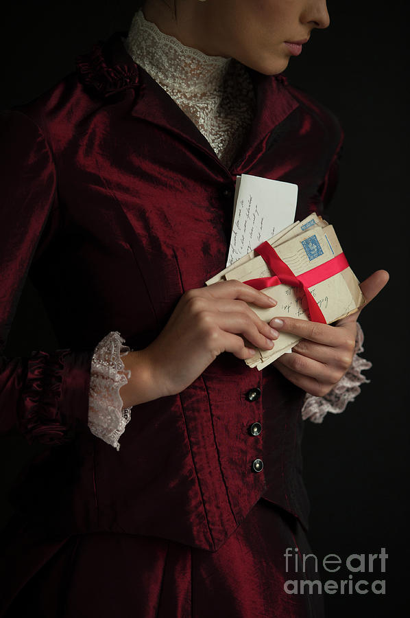 Victorian Woman With Love Letters #1 Photograph by Lee Avison