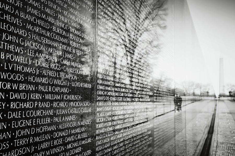 Vietnam War Memorial in Washington DC #1 Photograph by Brandon Bourdages