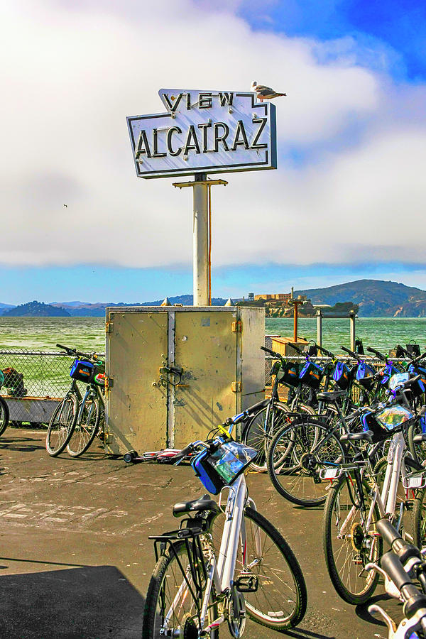 View Alcatraz sign #1 Photograph by Chris Smith