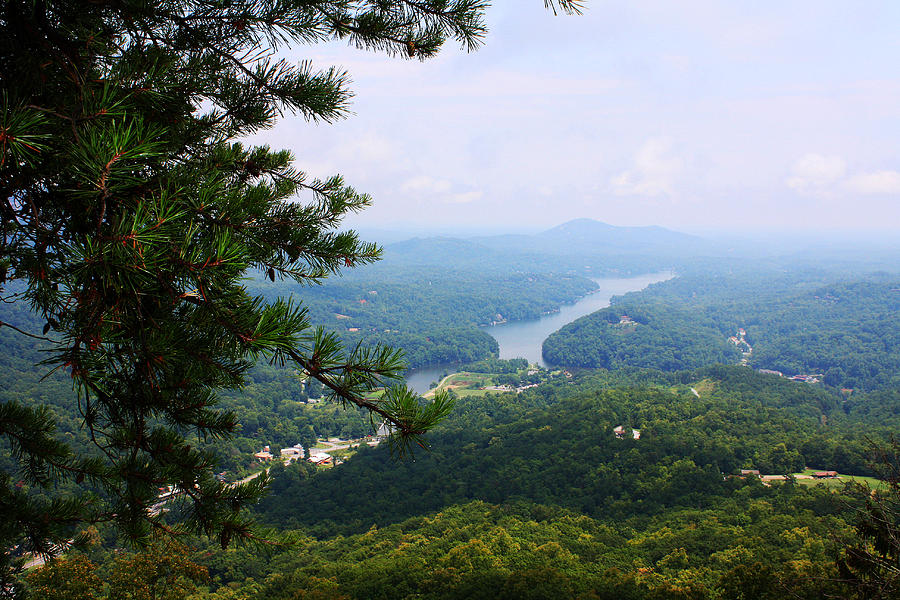 View from Chimney Rock #1 Photograph by Ellen Tully