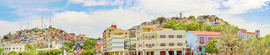 View of Cerro Santa Ana in Guayaquil Ecuador #1 Photograph by Marek Poplawski