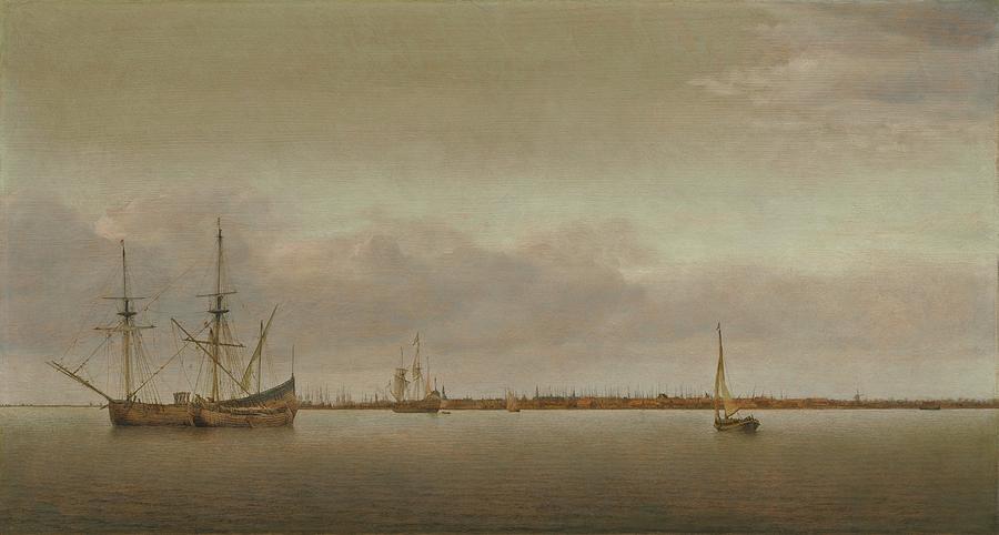 View of Hoorn #4 Painting by Abraham de Verwer