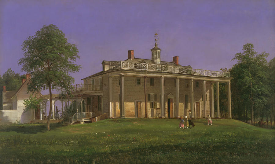 View of Mount Vernon #2 Painting by Ferdinand Richardt