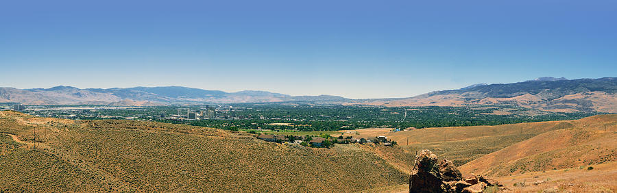 Reno Photograph - View of Reno #1 by Brent Dolliver