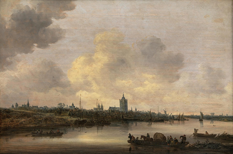 View of the City of Arnhem #3 Painting by Jan van Goyen