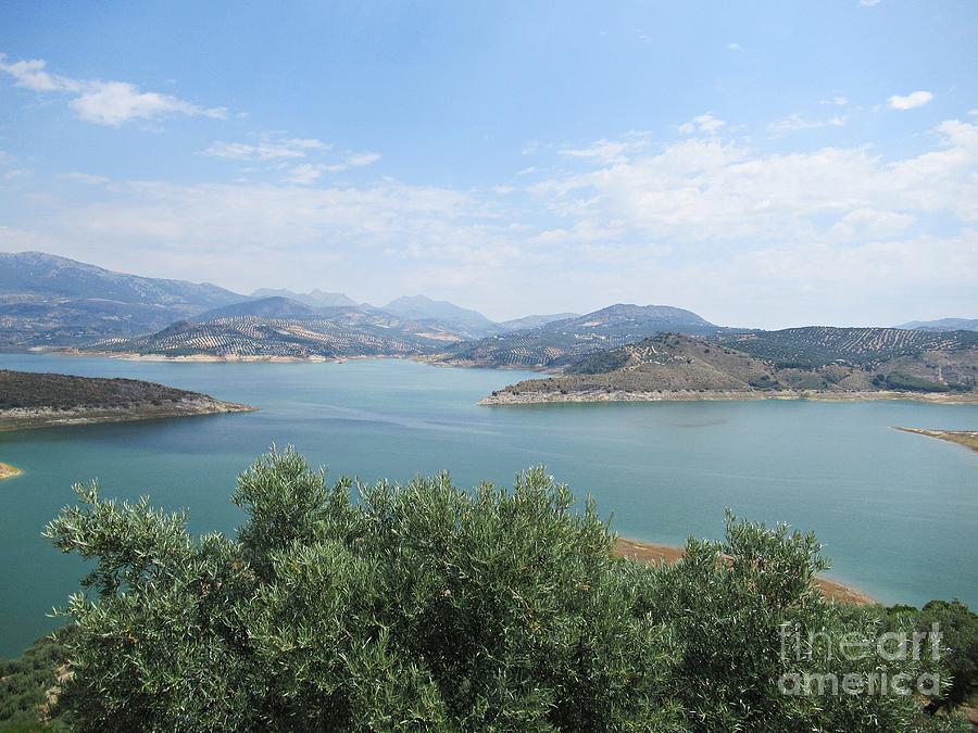 View of the lake near Iznajar #2 Photograph by Chani Demuijlder