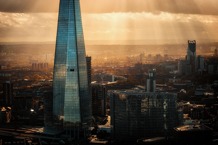 London Photograph - View of the Shard #1 by Ian Hufton