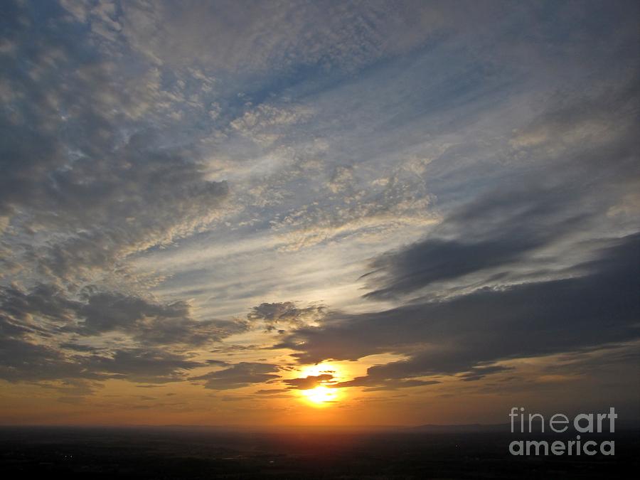 View of the sunset from High Rock Photograph by Ben Schumin - Fine Art ...