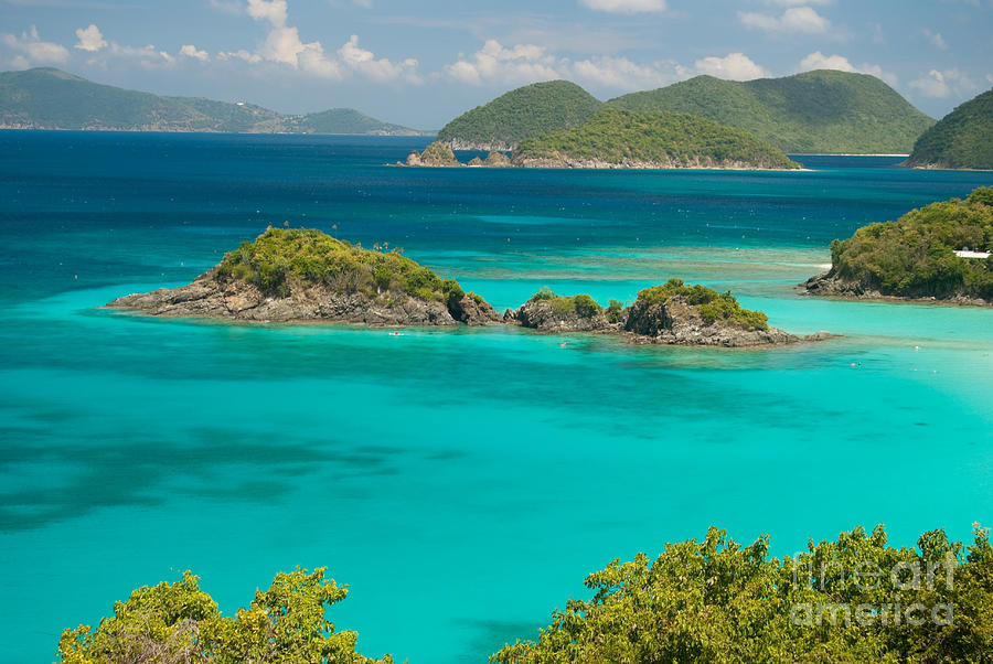 View of Trunk Bay on St John - United States Virgin Islands #1 Photograph by Anthony Totah