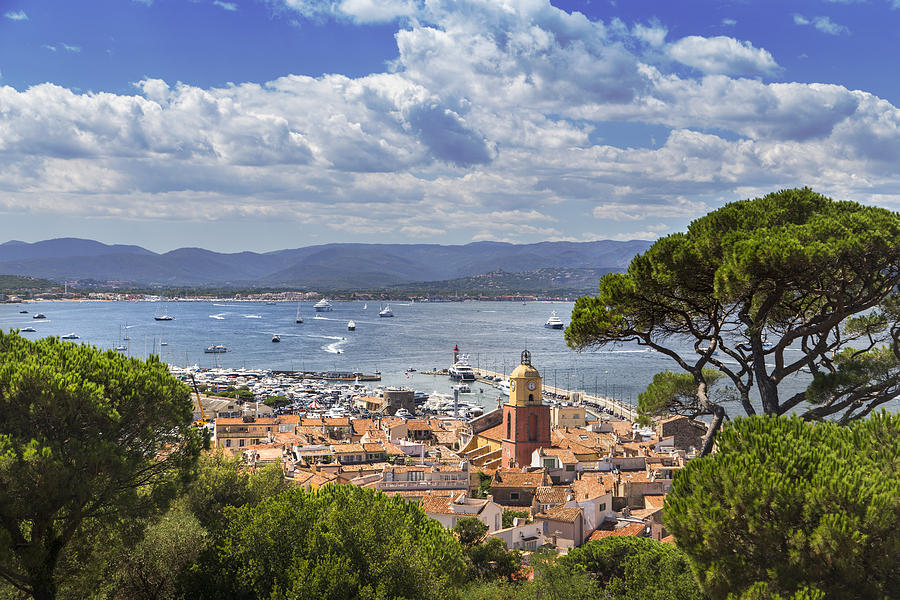 View over St Tropez on the French Riviera Photograph by Sandra Rugina ...