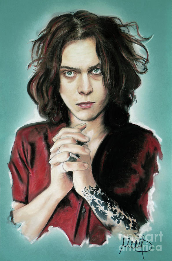 Ville Valo Mixed Media - Ville Valo 1 by Melanie D Ville Valo Mixed Media - Ville Valo 1 by Melanie D