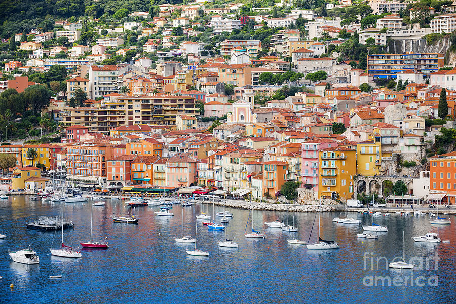 Villefranche-sur-Mer view on French Riviera 4 Photograph by Elena Elisseeva