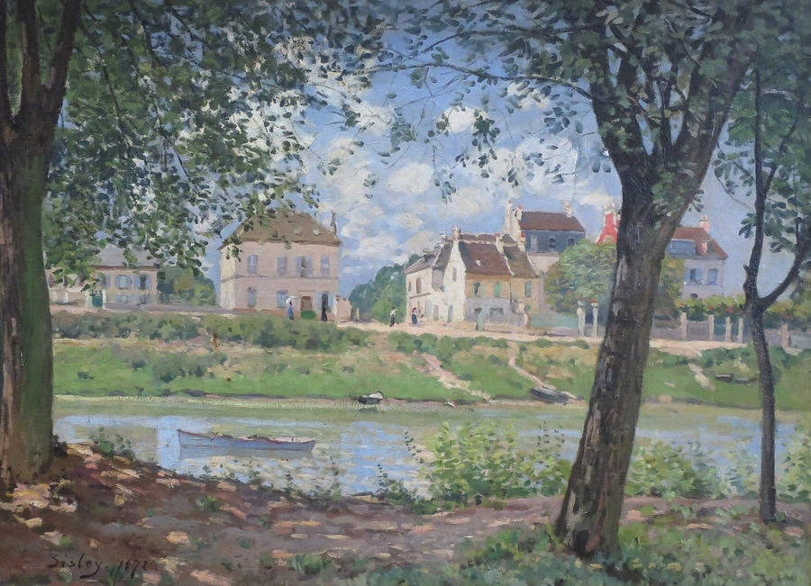 Alfred Sisley Painting - Villeneuve la Garenne by Alfred Sisley