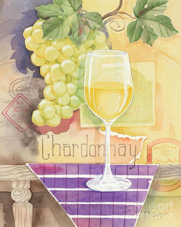 Vintage Chardonnay #1 Painting by Paul Brent
