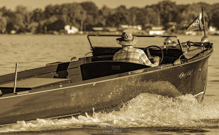 Vintage Chris Craft -  use discount code SGVVMT at checkout Photograph by Steven Lapkin