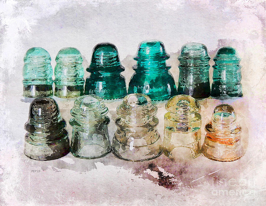 Vintage Glass Insulators Photograph by Phil Perkins