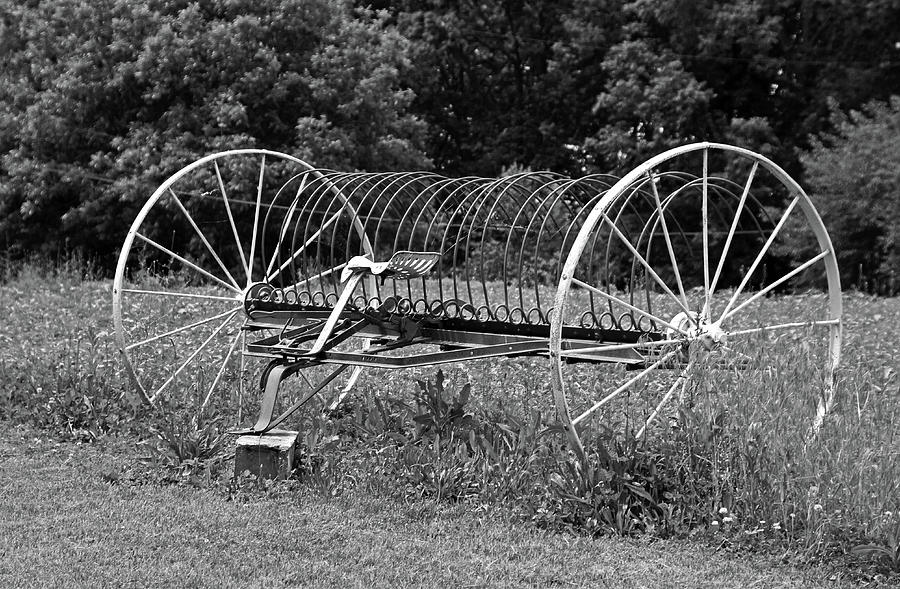 Vintage Hay Rake #1 Photograph by Michiale Schneider