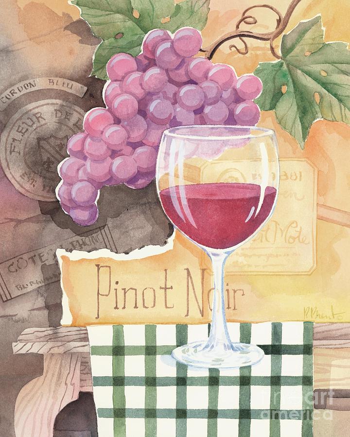 Vintage Pinot Noir #2 Painting by Paul Brent