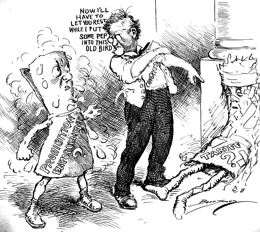 Vintage Political ProhibitionCartoon Drawing by Vintage Pix Fine Art
