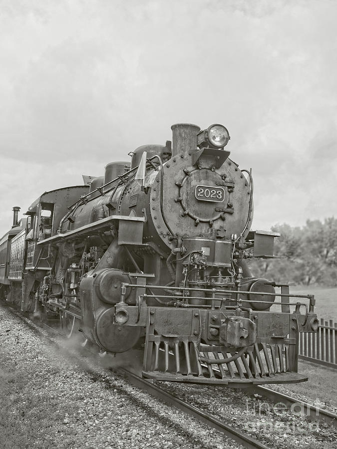 Vintage Photograph - Vintage Steam Locomotive #1 by Edward Fielding