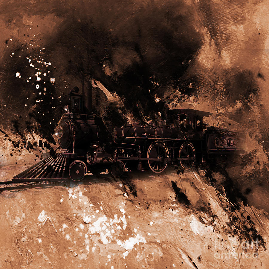 Vintage Train #2 Painting by Gull G