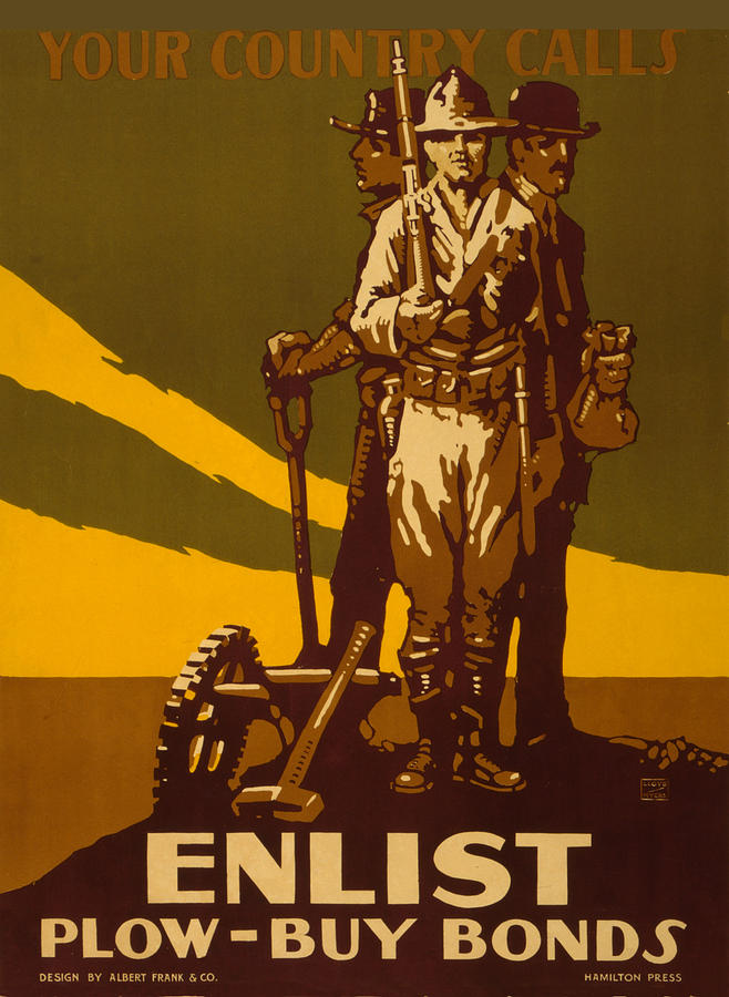 Vintage WWI Poster #1 Painting by Vintage Pix