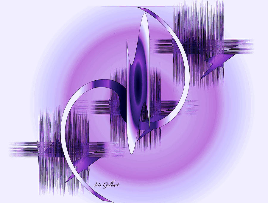 Violet Dreams #1 Digital Art by Iris Gelbart