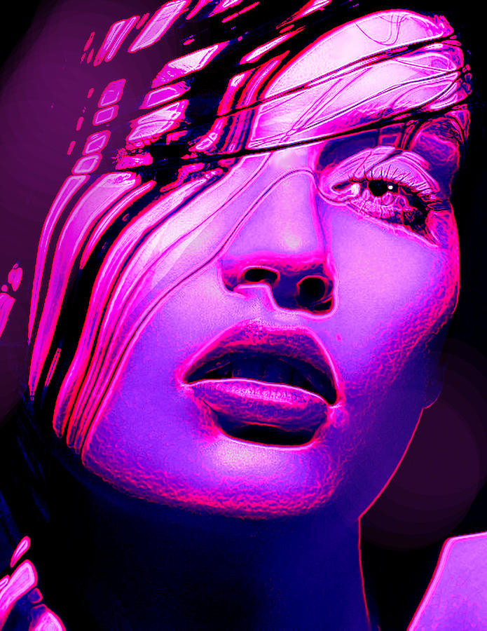 Violet Digital Art - Violet #1 by Michael Todd