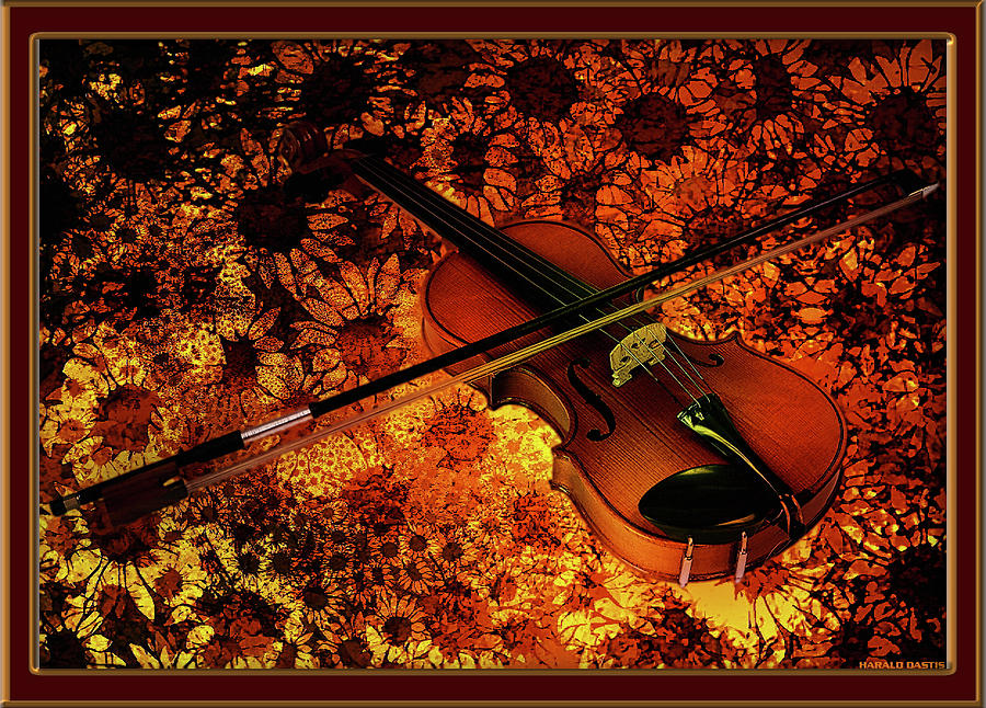 Violin #1 Digital Art by Harald Dastis