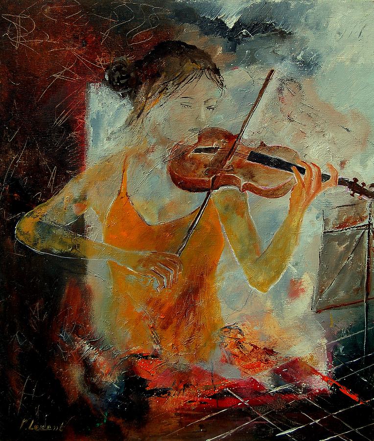 Violinist 67 Painting by Pol Ledent